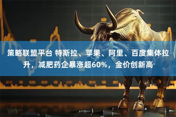 策略联盟平台 特斯拉、苹果、阿里、百度集体拉升，减肥药企暴涨超60%，金价创新高